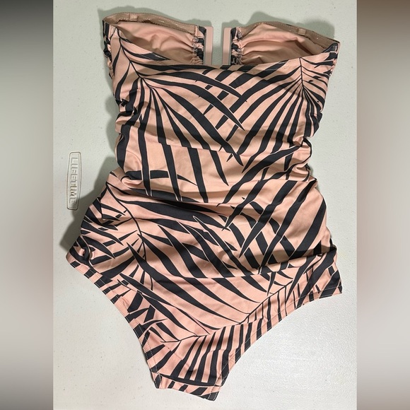 NWT Zimmermann Sculpt Link Ruched Zebra Print Bandeau Swimsuit 0 XS - Picture 7 of 13